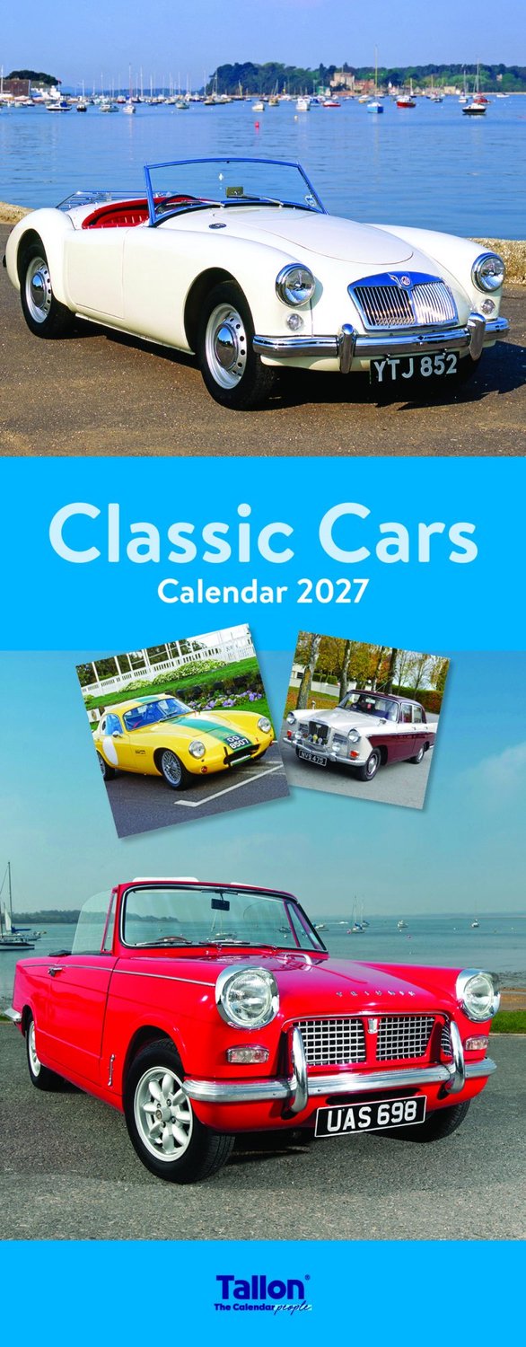 Classic & Retro Cars Kalender 2027 Slimline