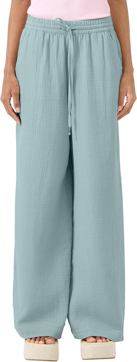 Lange broek met brede pijpen