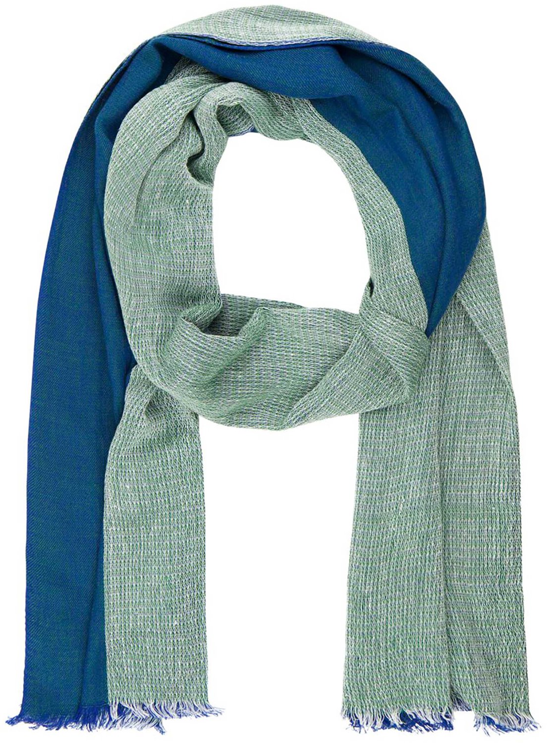 LINDENMANN heren sjaal - groen-blauw