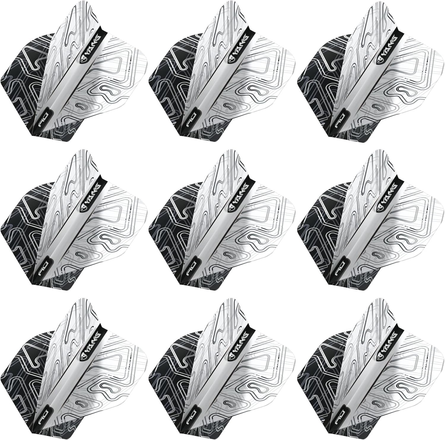 RED DRAGON Yin Yang Dart Flights - 3 Sets (9 Stuks)