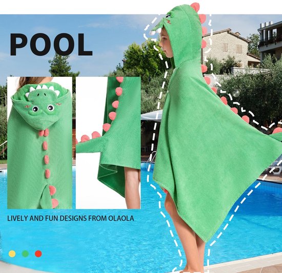 Kinderen Bad Poncho van Microvezel - Dinosaurus — afbeelding 4