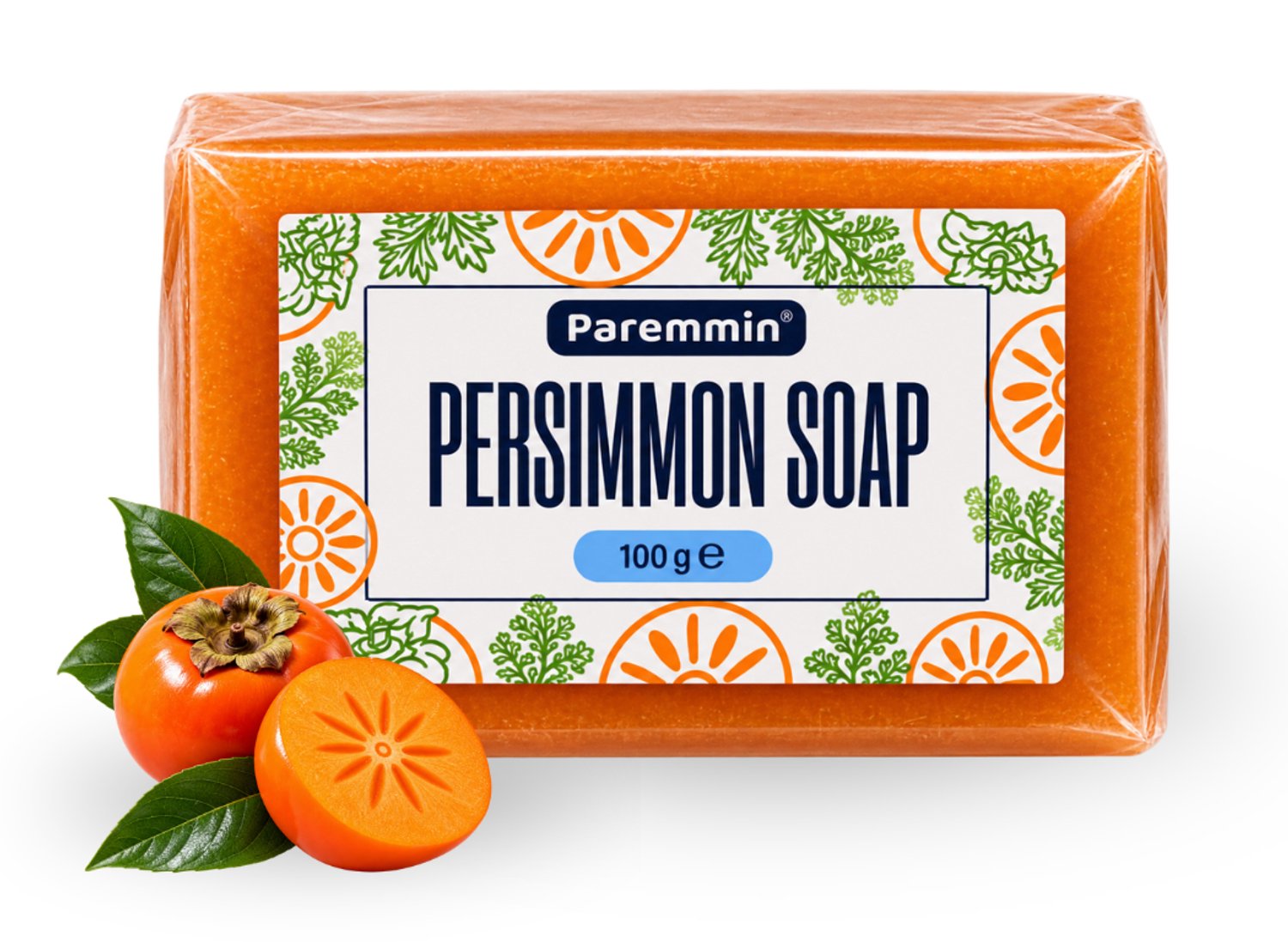 Persimmon Zeep (100 g) – Tegen Lichaamsgeur – Kakifruit Soap Japans - Natuurlijke Deodorant - Bodywash
