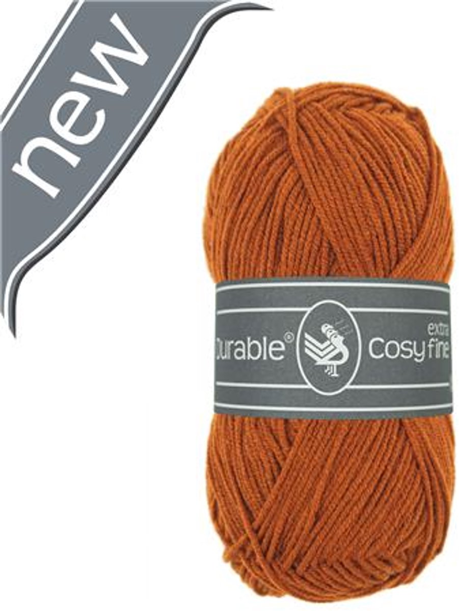 10 x Durable Cosy extra fine - katoen en acrylgaren - Caramel (2210) - haakgaren/breigaren - naald 3 a 3,5mm