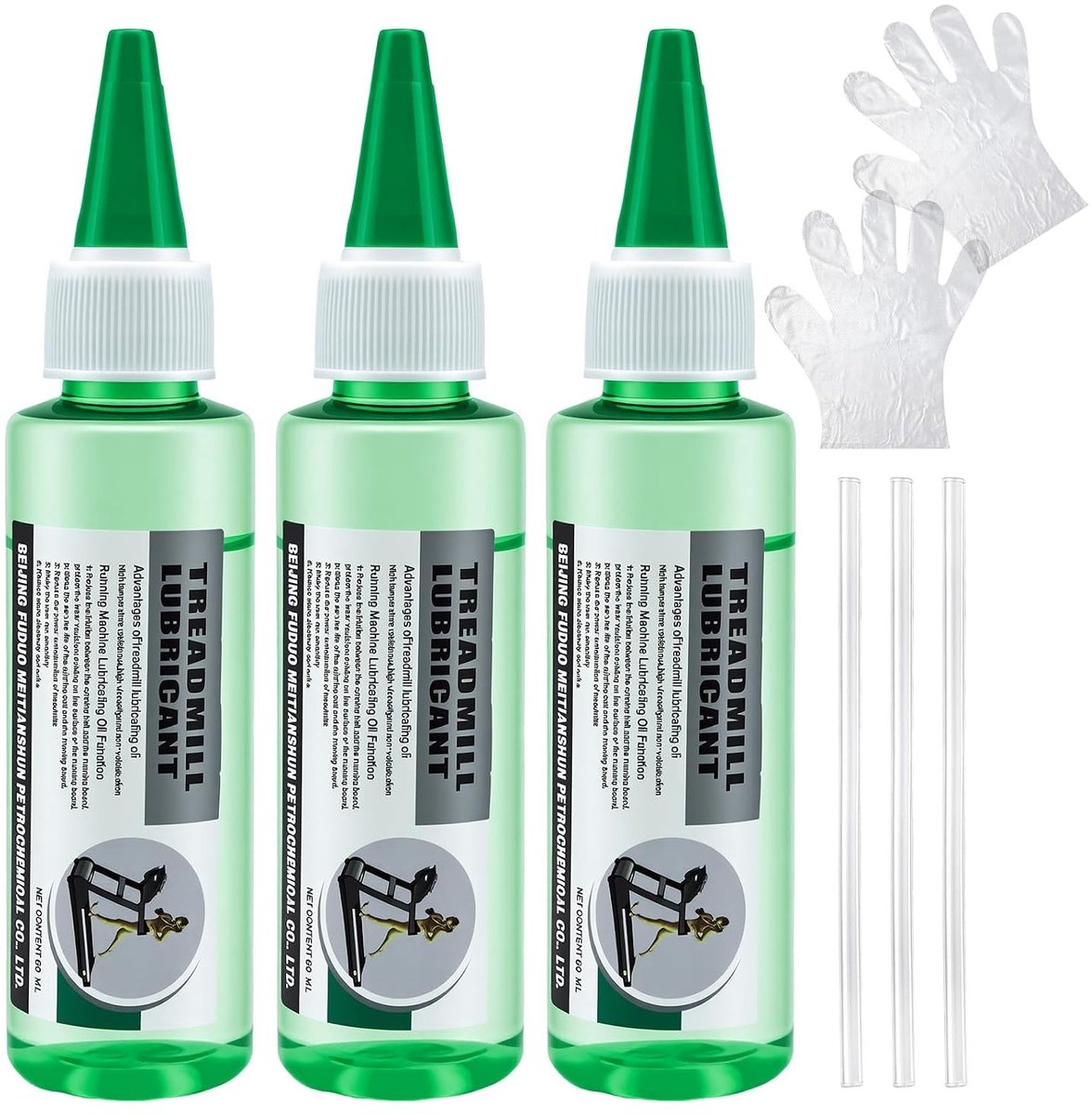 Siliconen Olie voor Loopbanden - 3 Stuks - Lubricant voor Sportapparatuur, Fitness en Gymgebruik