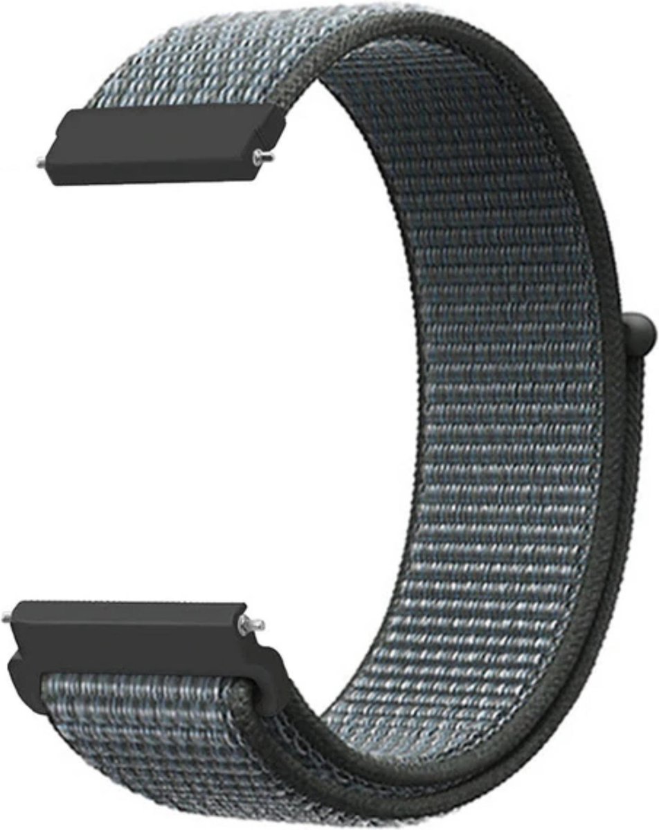 KELERINO. Nylon bandje geschikt voor Samsung Galaxy 46 MM / Gear S3 - Grijs