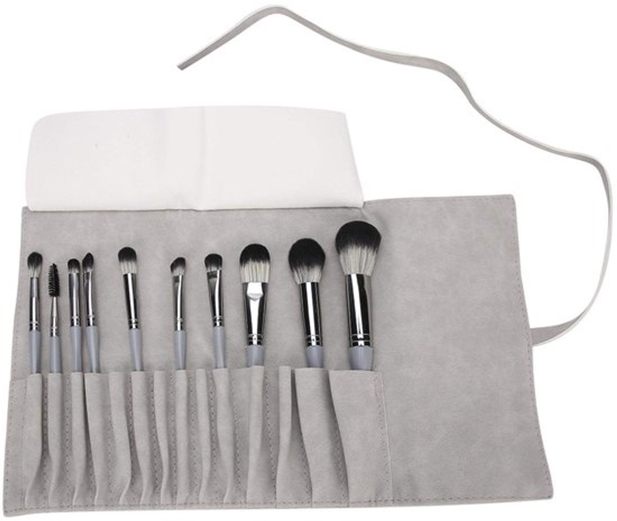 Allecto - Make-up Borstels Organizer - 14-Holes PU Makeup Brush Bag - Ideaal voor