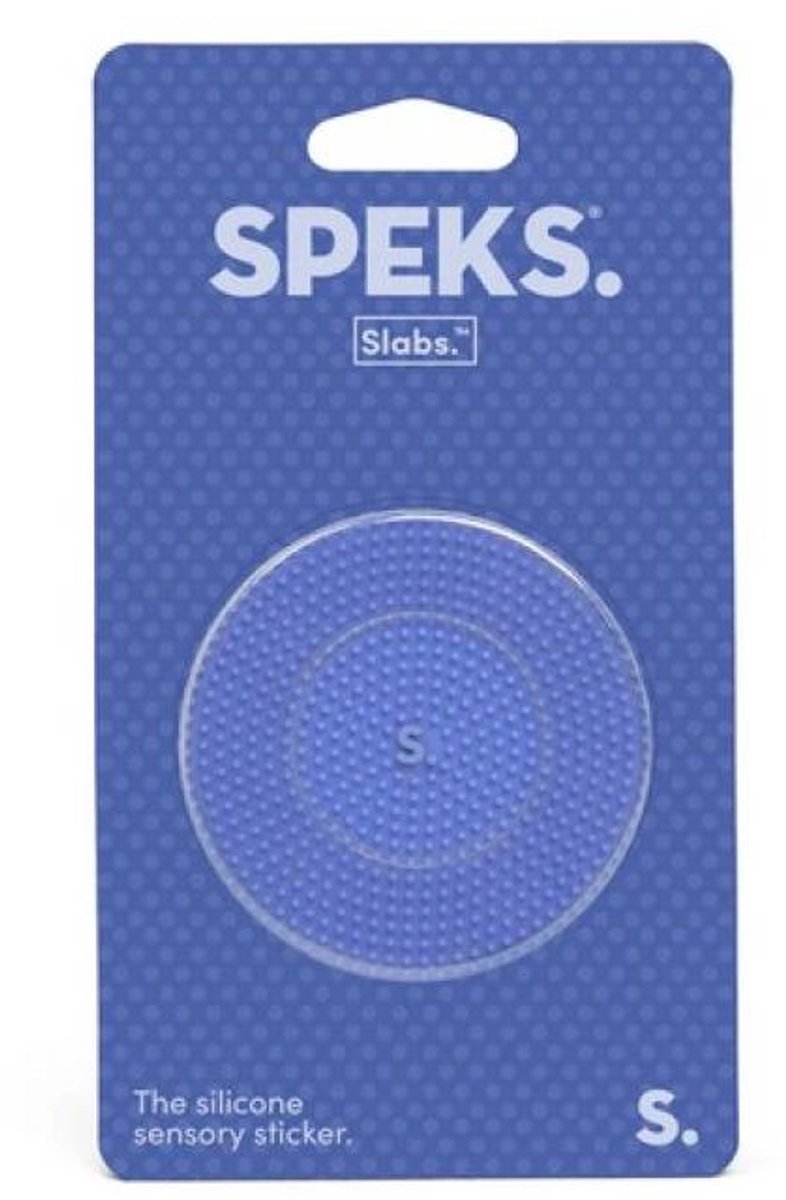 Speks slabs Silicone sensory sticker Static paars