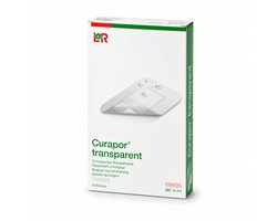 Curapor Transparant eilandpleister 10 x 8 cm 25 stuks