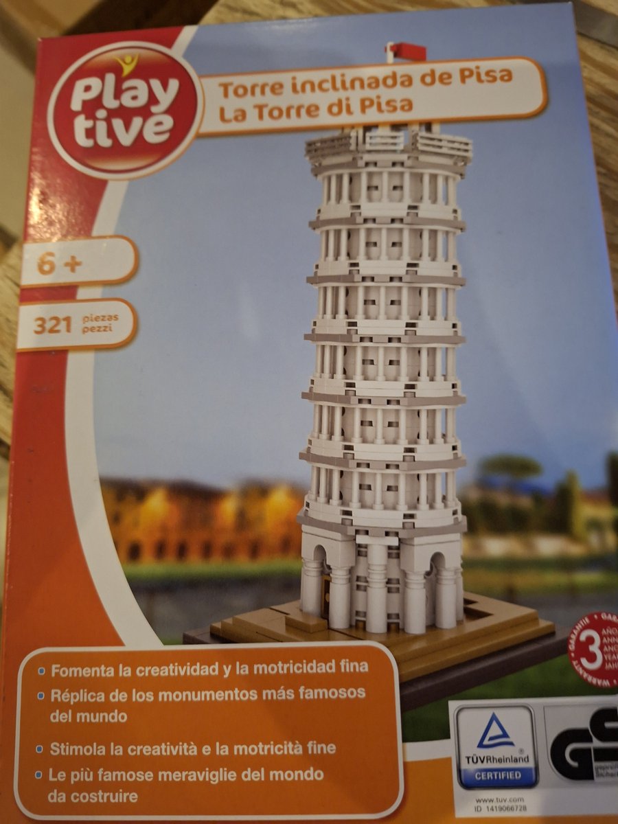 Playtive Puzzel 3D Toren van Pisa / 321-delig / Vanaf 6 Jaar