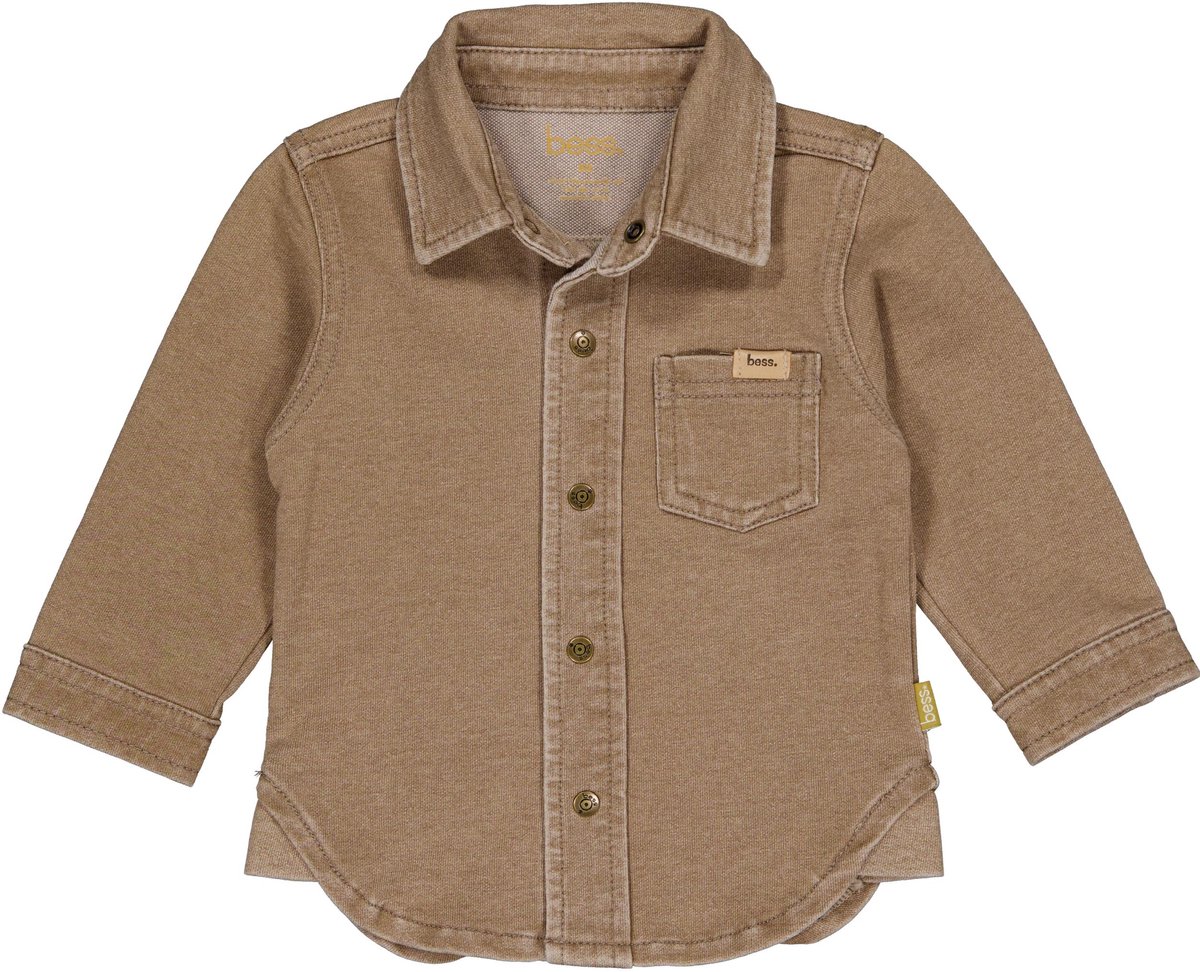 B.E.S.S, Baby Blouse Blouse Alvar Coffee Brown maat 68