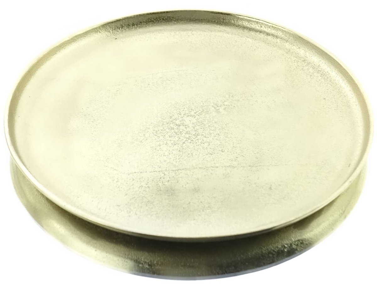 Kaemingk kerst decoratieschaal goudkleurig Ø 20,25 cm aluminium