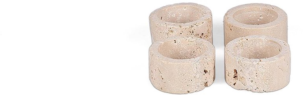 S|P Collection Servetring 5cm travertin Opus - Set van 4