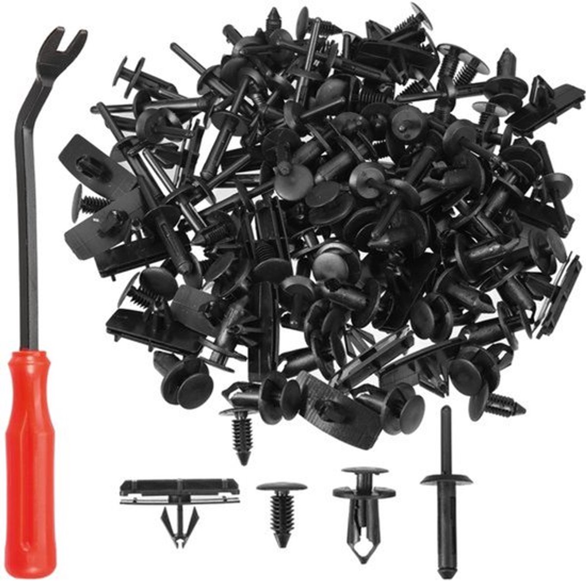 Allecto - Fastener Clip Kit - Bumper Deurpaneel Clips - 121 Stuks