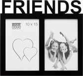 Deknudt Frames multifotolijst 68NK2 P2C - zwart - FRIENDS - 2x 10x15cm