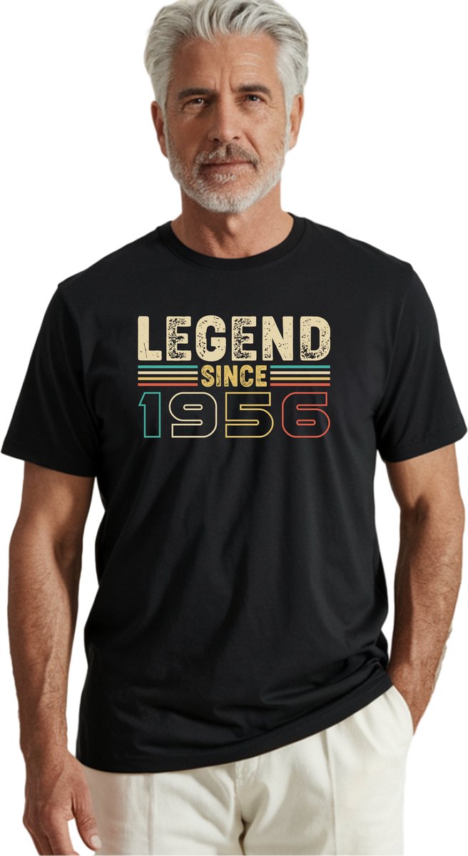 Legend Since 1956 T-shirt - Verjaardag en feest cadeau - Cadeau tip - Aged To Perfection - 70 jaar cadeau - 70 jaar - T-shirt - 1956 - Heren – Feest - Vader Cadeau - Maat XXL