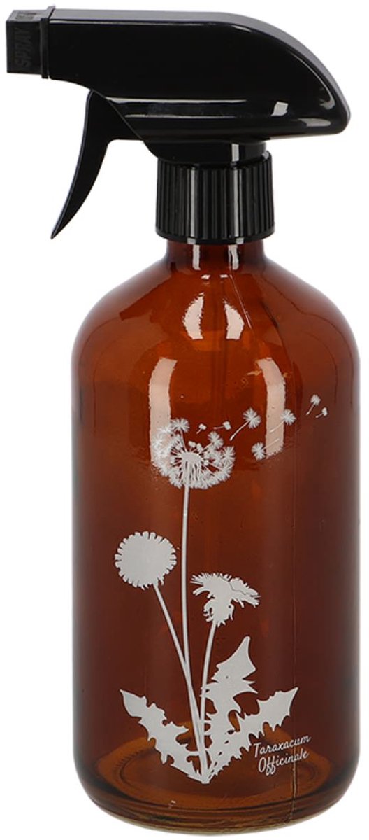 Esschert Design plantenspuit S bruin paardenbloem 0,5 liter