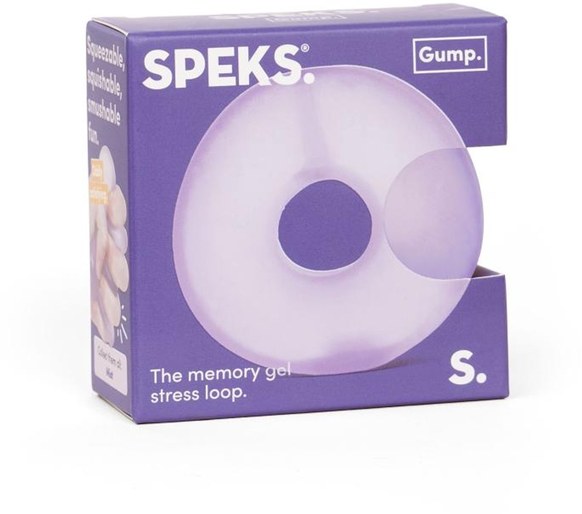 Speks Gump Donut Stress Loop paars