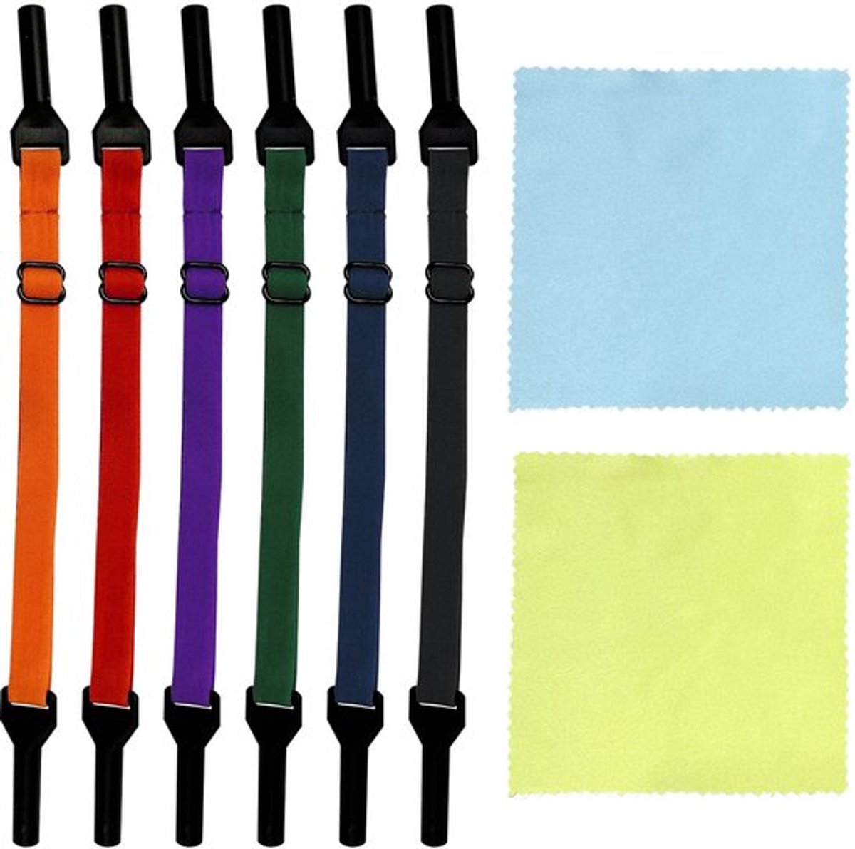 Dailygoods- Brillenkoord 6 stuks - Verstelbare Riem - Antislip - Lichtgewicht