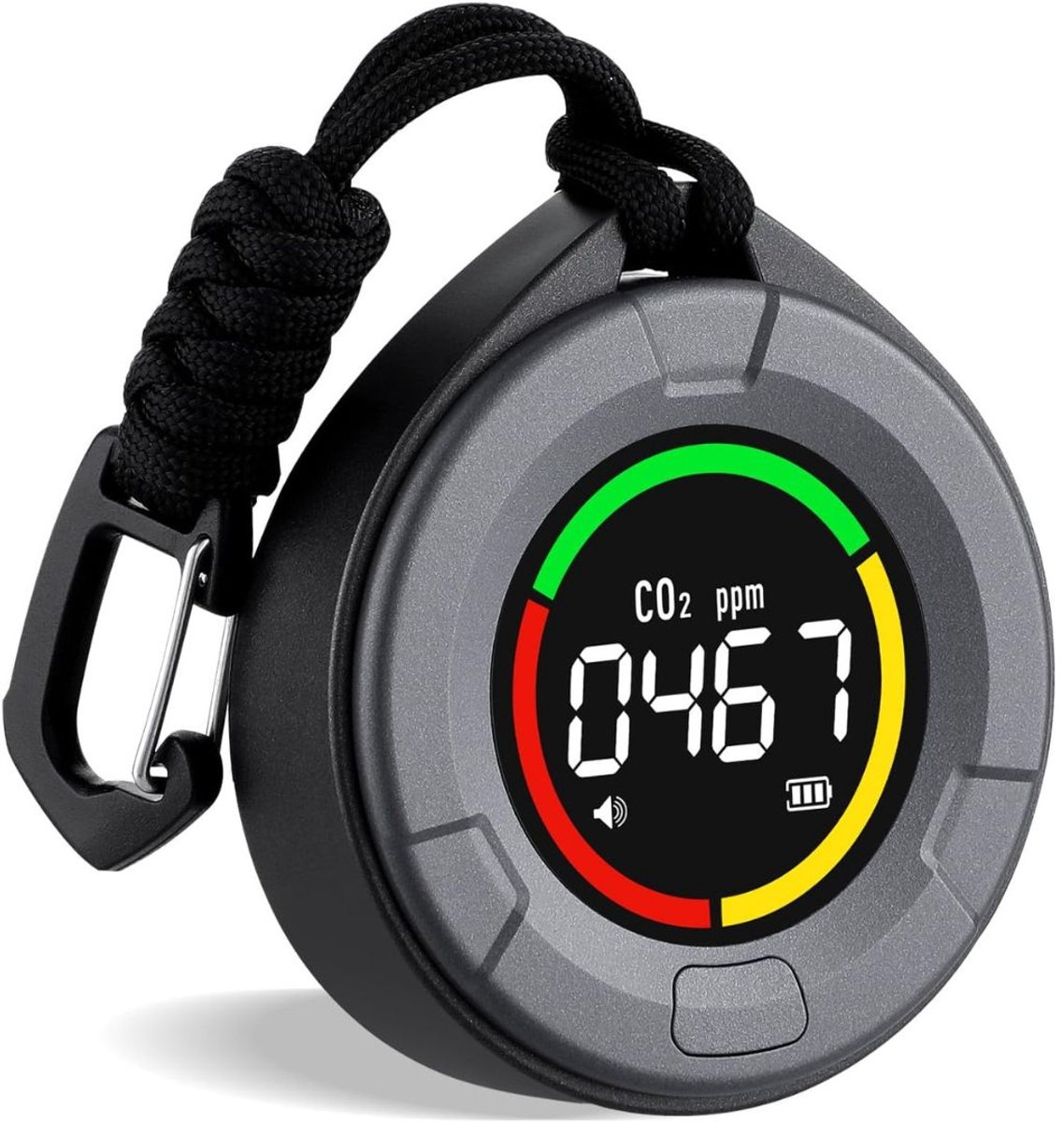 Zolvano® CO2 Meter - Hygrometer - Luchtkwaliteitsmeter-Zwart