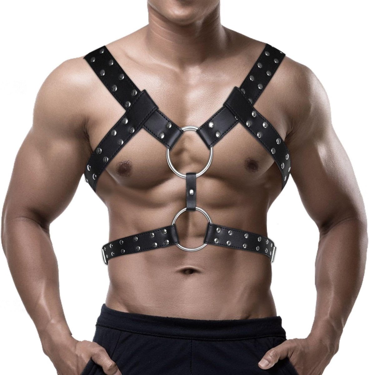 Heren borstband voor rollenspel, punk modeaccessoires en unieke kledingaccessoires voor mannen