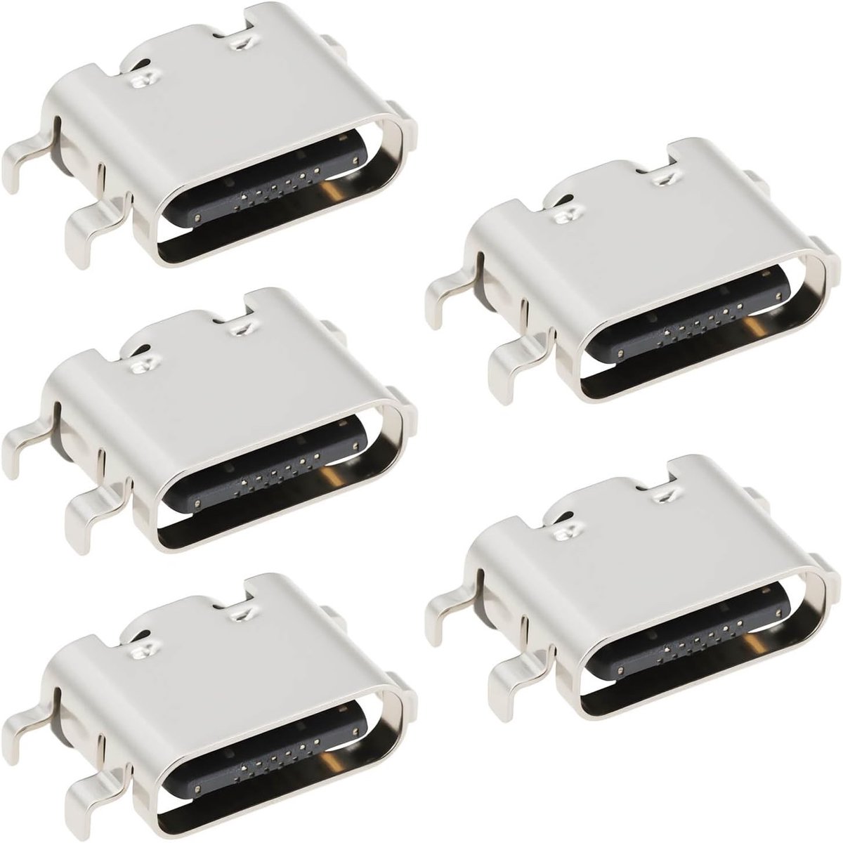 5 Stuks USB Type-C Oplaadpoort Vrouwelijke Socket Vervanging voor Tablets en Smartphones