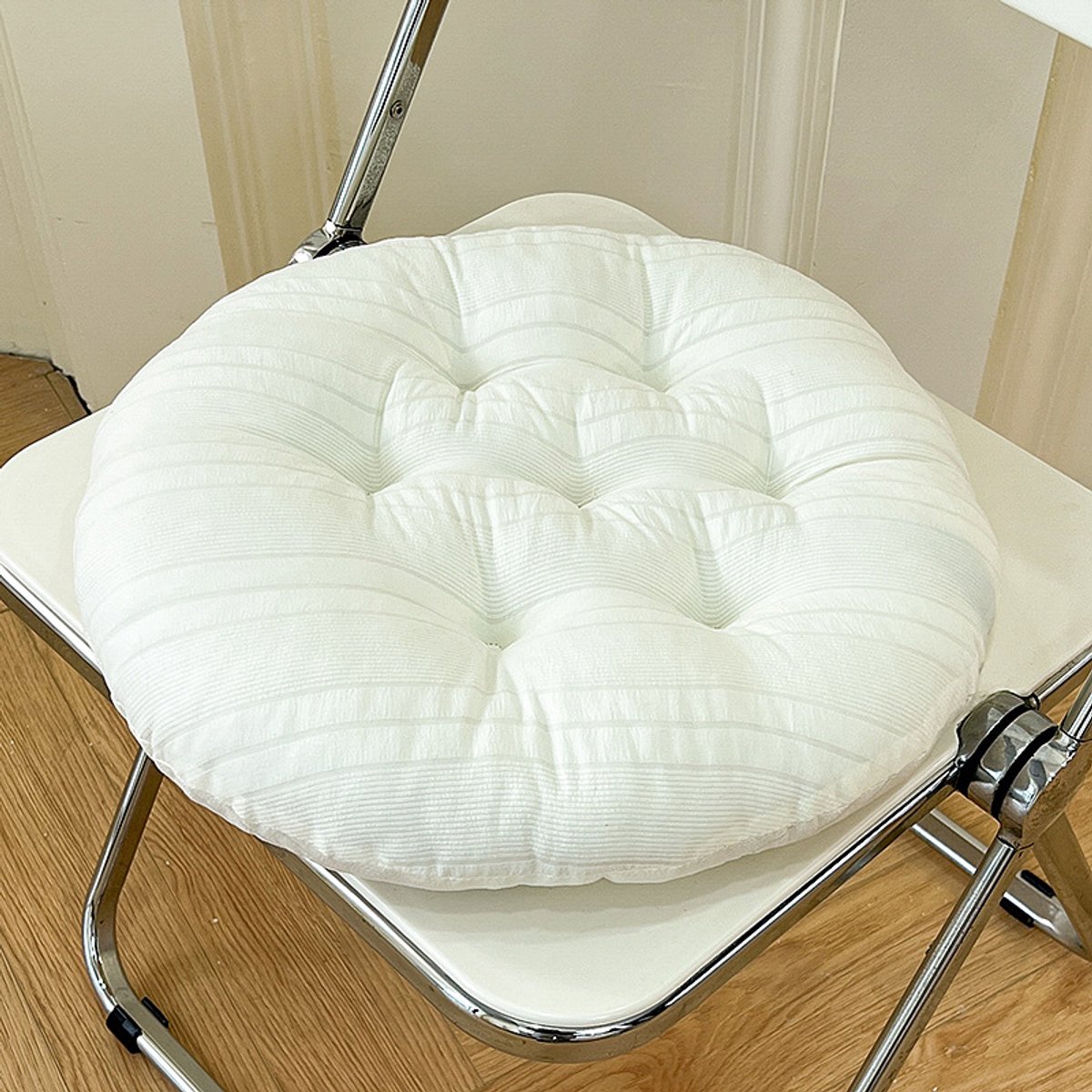Stoelkussen – ultrazacht en warm (perfect voor een leeshoekje)-40cm*40cm，Crèmewit