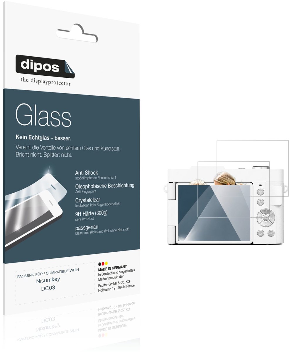dipos – 2x Pantserfolie geschikt voor Nisumkey DC03 | 9H Screenprotector
