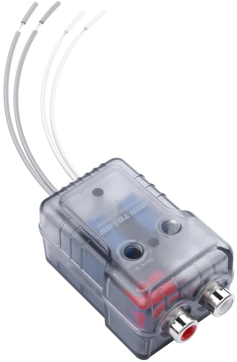 2-kanaals autoluidspreker converter voor RCA lijnuitgang, ideaal voor audio-upgrades en installatie