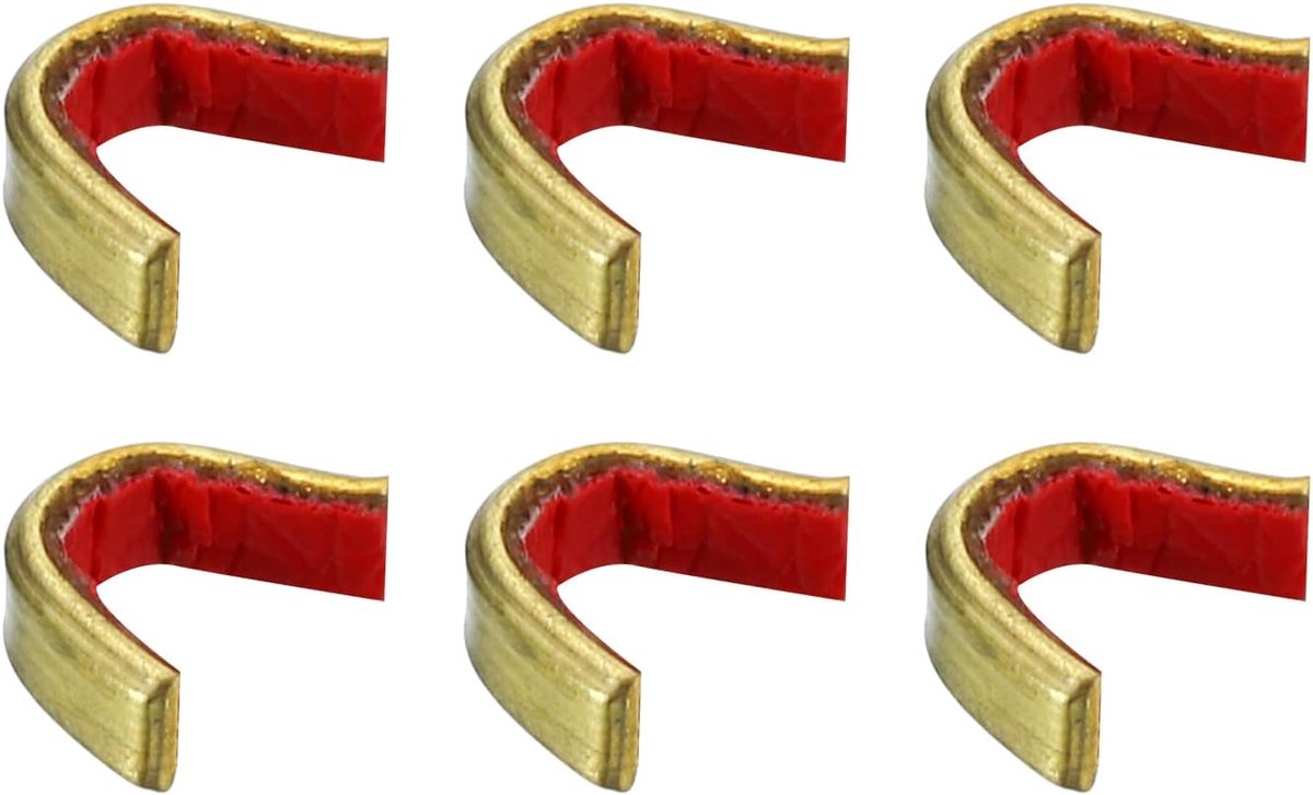 Boogpees-nokpunten, set van 6 messing boogsport, boogpees, nokpunt gesp clip voor recurve- en compoundboog