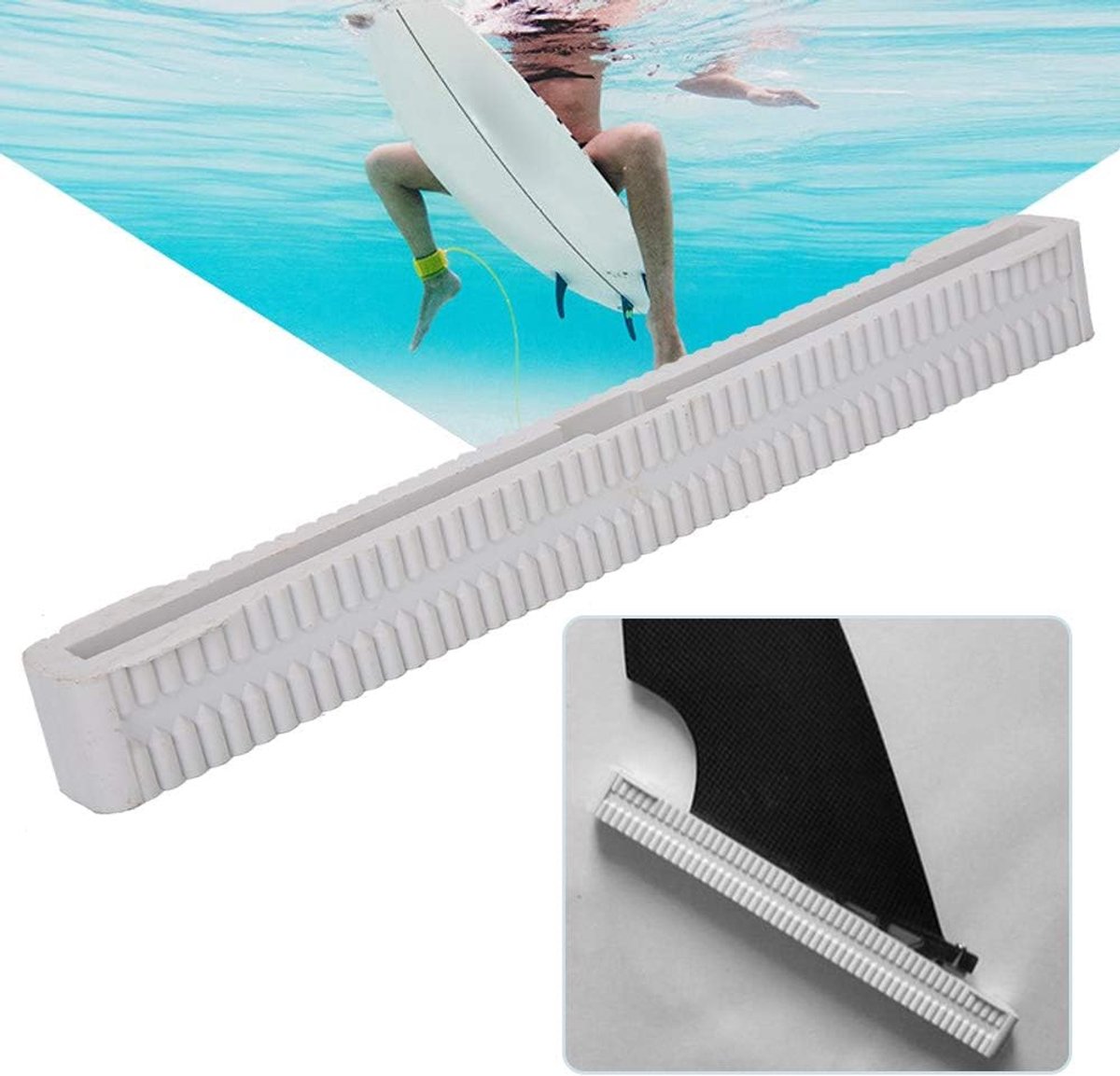 Longboard Surfplank 10 Inch Longboard Surfplank Enkel Midden Staartvin Doos Plughouder Nylon Surfbord Vin Doos