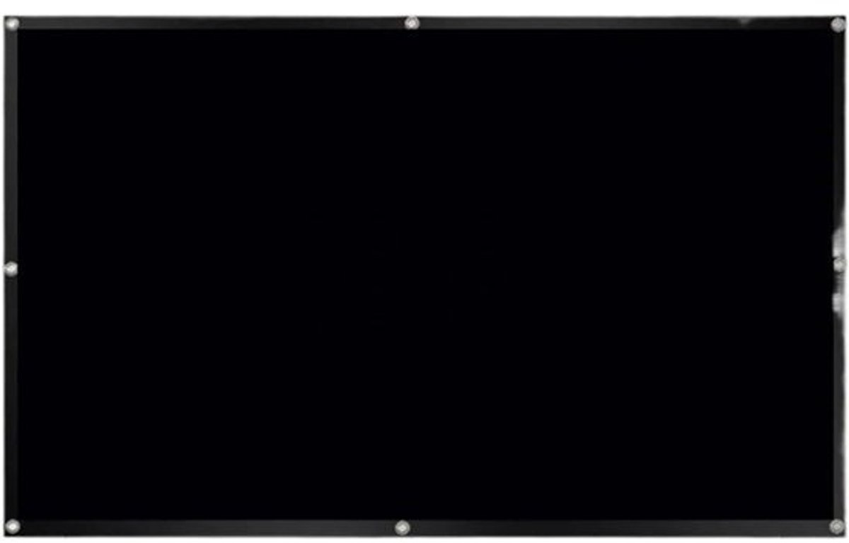 Projectiescherm Doek - Draagbaar Scherm - Film Avond Thuis - Gladde Reflectie - 100-120 Inch - Wit