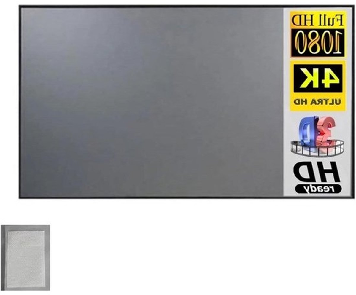 Projectiescherm, Projector Scherm Stof 100 120 inch Scherm Projectie Draagbare Reflecterende Doek(100 inch)
