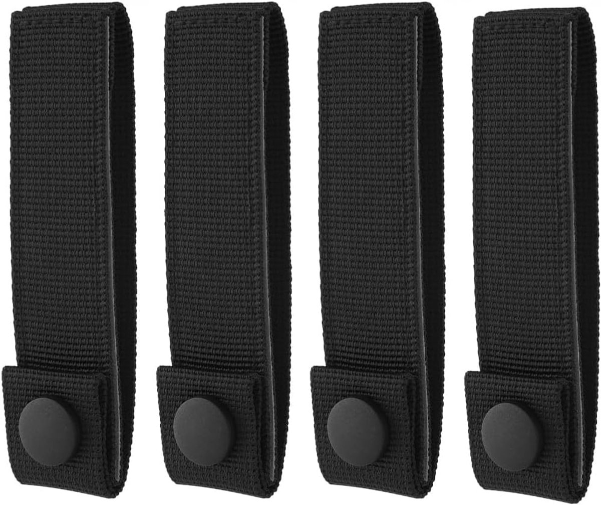 Dailygoods- MOLLE-band 4 stuks - sterke webbingband - bevestigingsaccessoires - duurzaam polypropyleen - lichtgewicht 10 g - 13 x 2,5 cm - Webbing