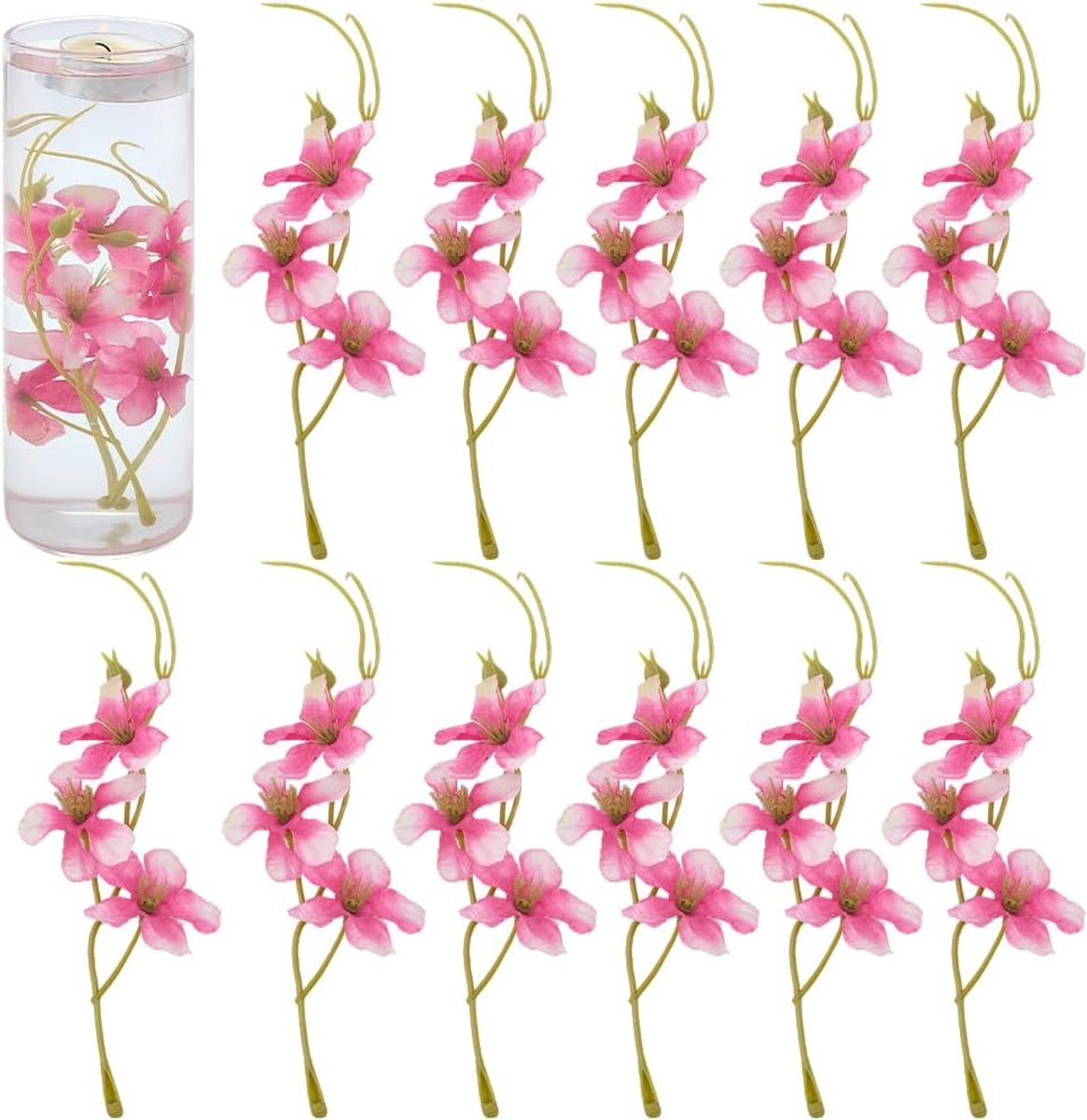Dailygoods - 30 Stuks Kunstbloemen voor Bruiloften en Feestdecoratie