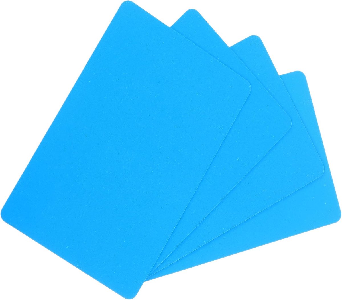 Lege pvc-kaarten, 50 stuks, 15 ml, leeg, waterdicht, dubbelzijdig bedrukt, voor printer, ID-badge, kleur hemelsblauw