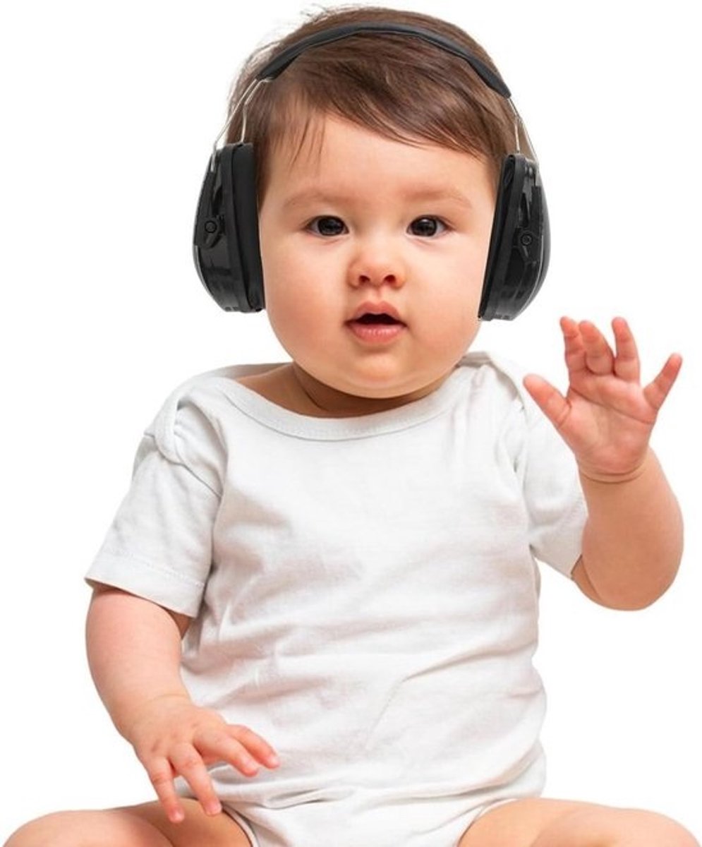 Oorkappen Kinderen - Gehoorbescherming Koptelefoon - Geluid Dempen - Verstelbare Pasvorm - 30dB Geluidsreductie - Zwart