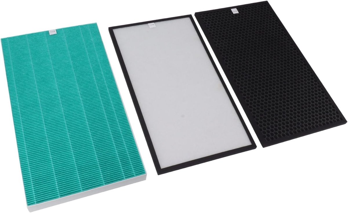 Dailygoods- Luchtzuiveringsfilter 3-laags - Vervangingsfilter - Koolstoffilter - Effectieve verwijdering verontreinigingen - Eenvoudig onderhoud - Ver