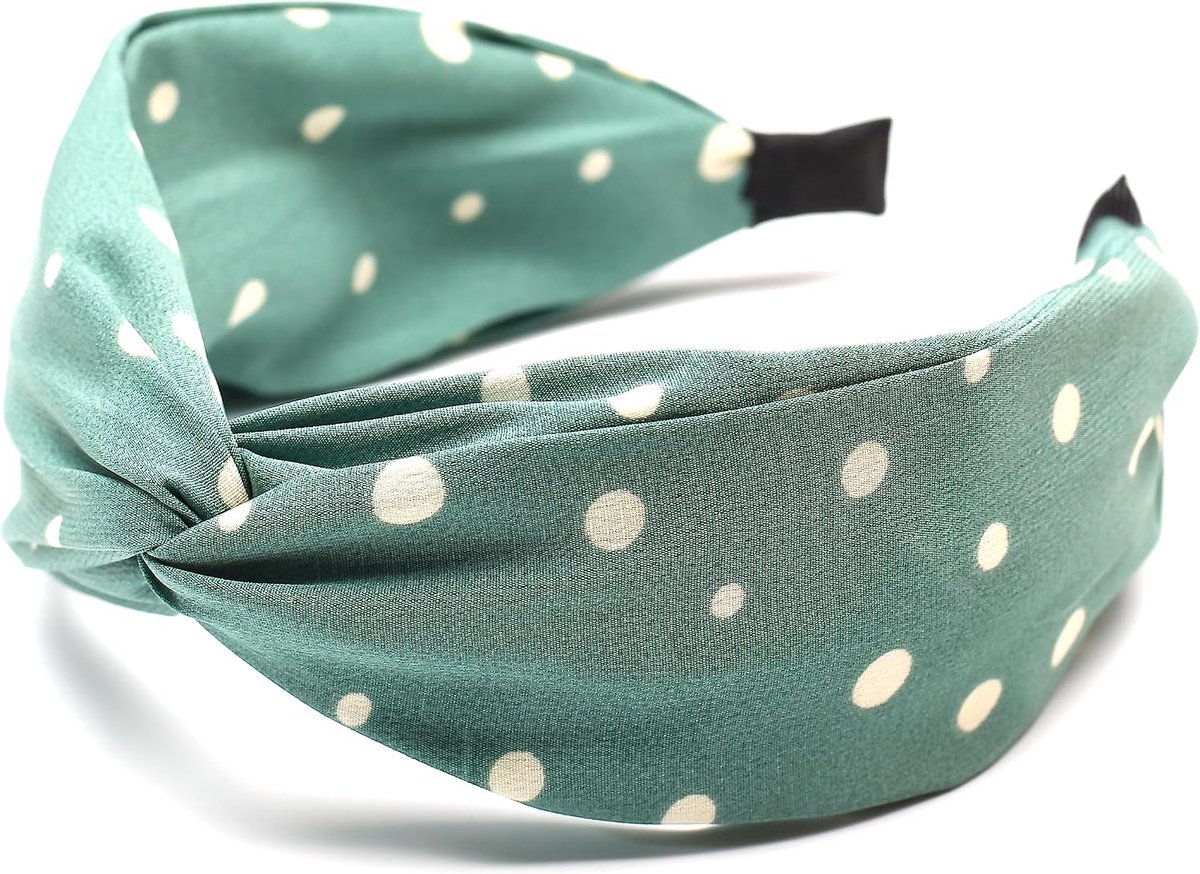 Haarband voor dames, dikke hoofdband, brede haaraccessoires, haaraccessoire, 1 stuk, groen