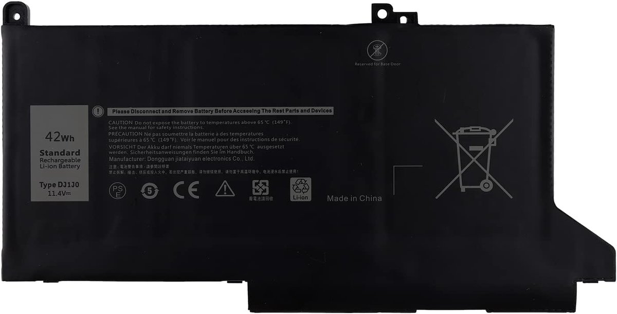 Accu compatibel met DJ1J0 Latitude 7000 E7280 E7380 E7480