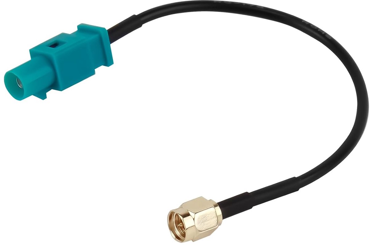 Z-stekker naar SMA stekker, autoantenne, verlengkabel, 30 cm, DAB antenne-kabel, compatibel met GPS-navigatie, FM AM-radio, Sirius XM satellietradio, 4G LTE telematica