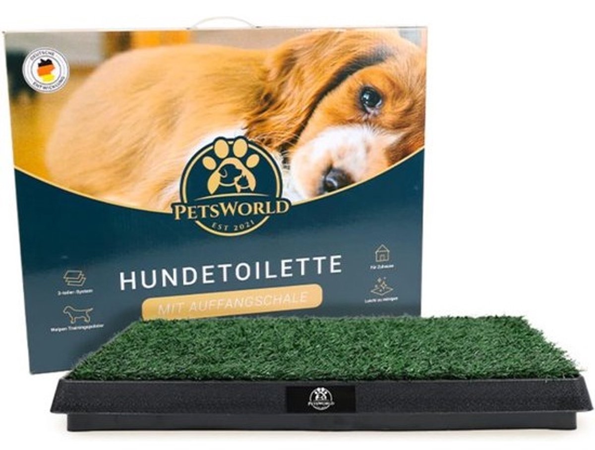 Hondentoilet met Kunstgras en Opvangbak voor Puppy's en Honden