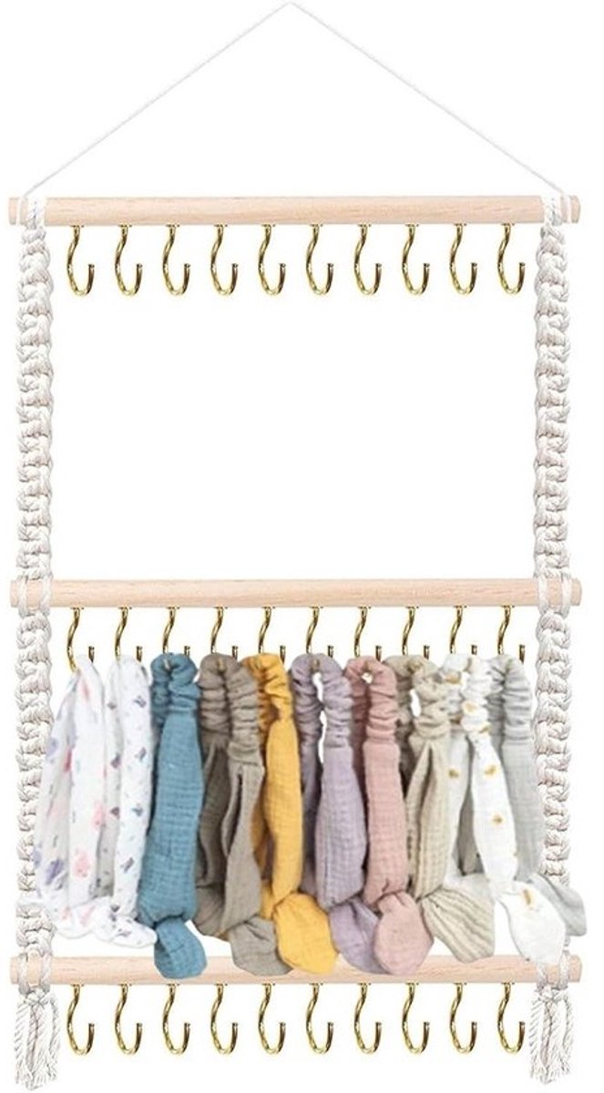 Haarstrikken Opbergorganizer - Opberghouder Haaraccessoires - Kamer Decoratie - Handgemaakte Decoratieve Oplossing - 35x60cm - Niet gespecificeerd