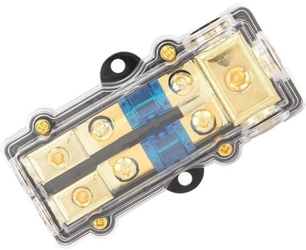 Stroomverdeelblok - Autosplitter - Audio Installatie - Hoog Rendement - 60A - Metaal