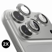 2x Screenprotector geschikt voor iPhone 18 Pro / 18 Pro Max Camera Lens Screen Protector - Zilver - Screenprotector - 2 stuks - Camera Protector geschikt voor iPhone 18 Pro Camera Protector - Gehard Glas