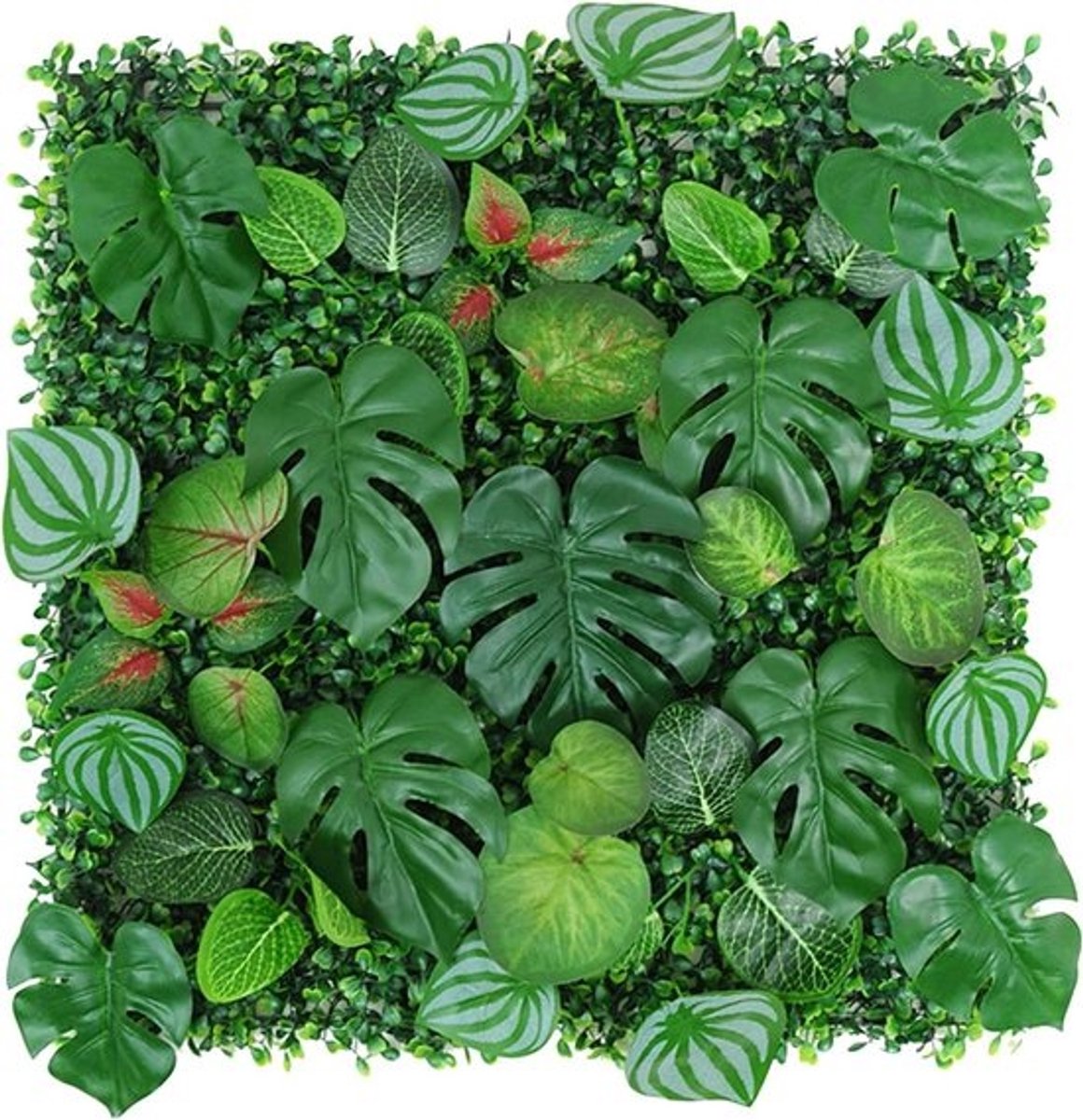 Kunstgras Achtergrond - Groene Wandpanelen - Decoratie Buiten - Realistisch Grasoppervlak - 20 x 20 Inch - Groen