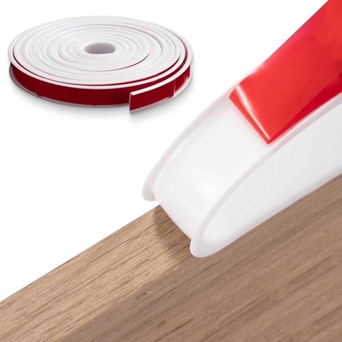 Meubelband U-vorm - Randbeschermer Kantenband - Meubels Beschermen - Zelfklevend TPE Materiaal - 40mm x 3m - Wit