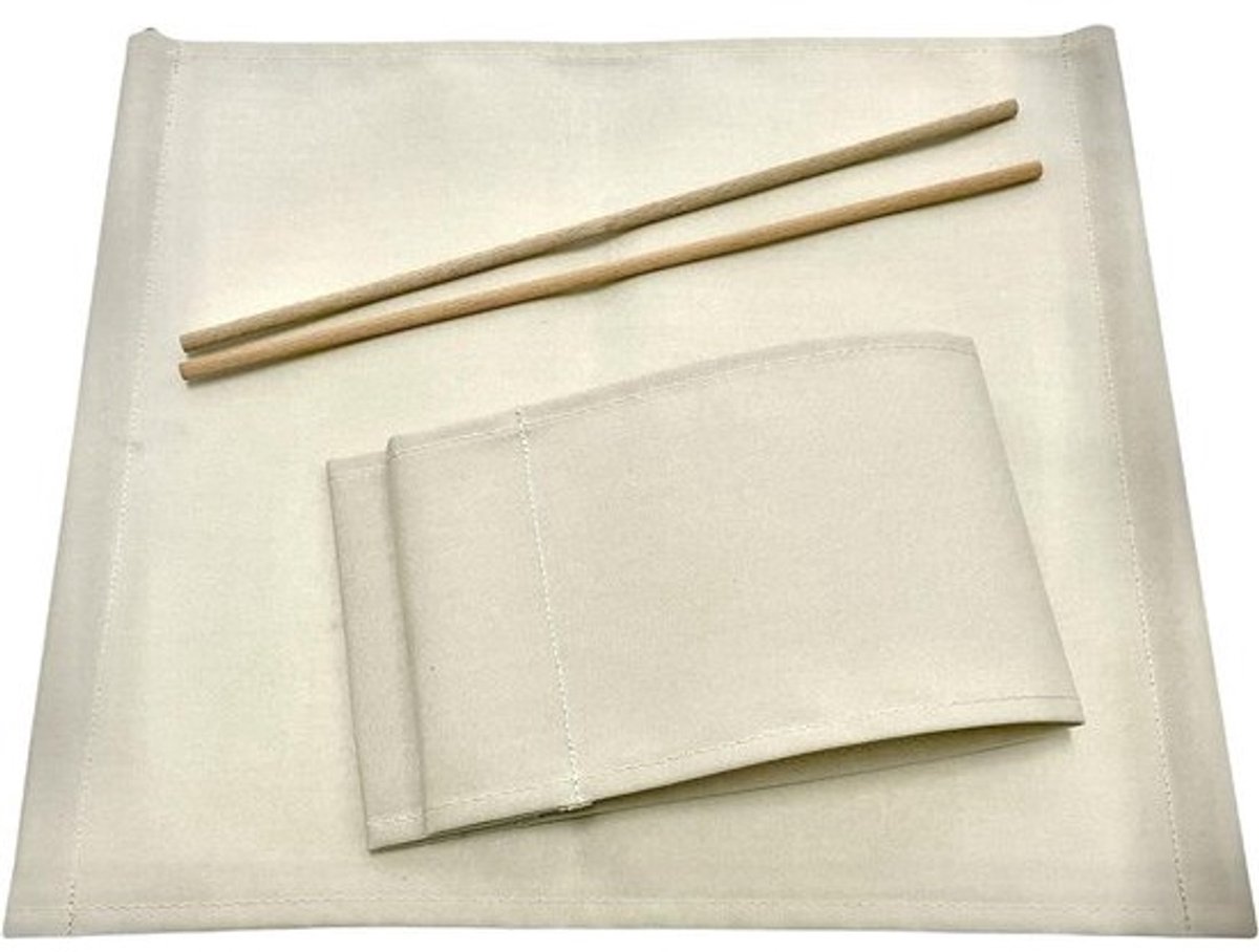 Stoelbekleding Set - Linnen Bekleding - Stoel Opknappen - Gemaakt in Italië - 50 x 43 cm - Groen