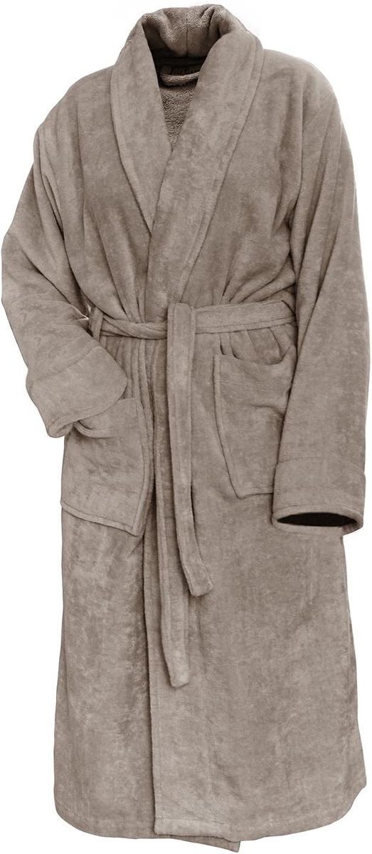 Badjas Velours - taupe - M
