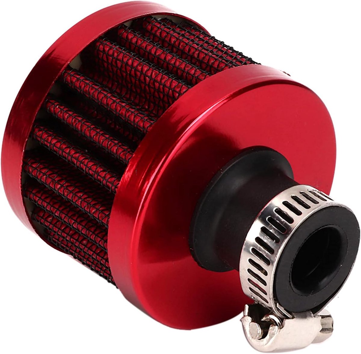 13 mm / 0,5 inch mini-luchtinlaatfilter Ventilatie Carter Vent Universele auto-accessoire (rood)