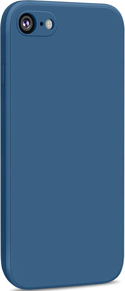 beschermhoes voor iPhone SE 2020 / iPhone 8 / iPhone 7, met zachte microvezel binnenvoering, marineblauw, 2 stuks